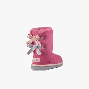 Ugg Bailey Bow II Kids Classic Boots Pink (6524KAJYF)